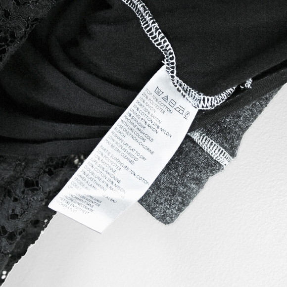 UO // French Terry Lacemix Dress - Picture 4 of 5